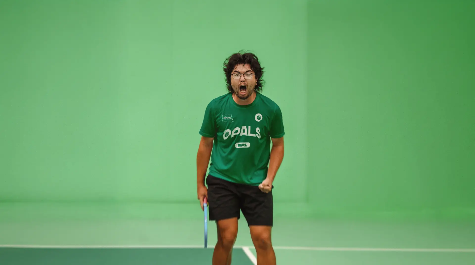 NPL Opals player celebrating a point