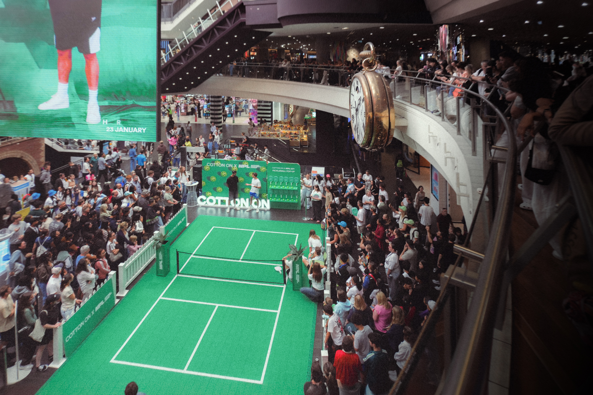 NPL x Cotton On pop-up pickleball court